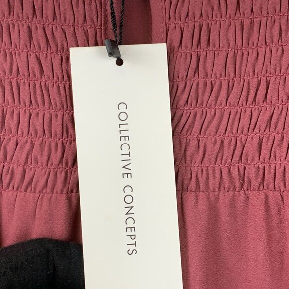 NWT COLLECTIVE CONCEPTS Ruffled Shift Dress - Picture 7 of 8